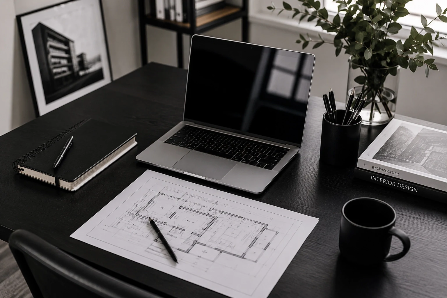 Digital calculation record beside property drawings